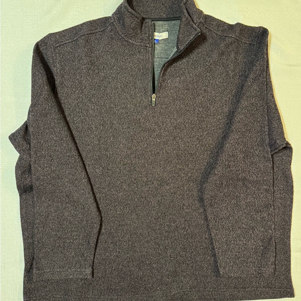 Men's Gray Zip-Up Sweater